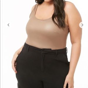 FOREVER 21 Plus Coated Bodysuit
